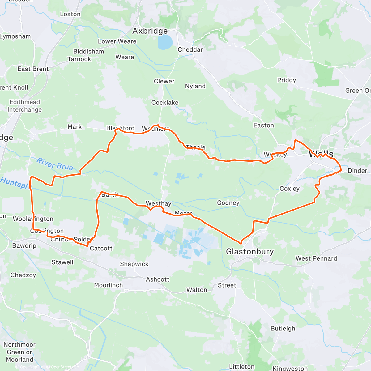 Карта физической активности (Morning Ride)