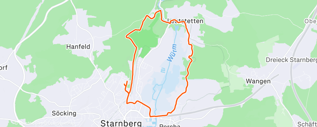 Map of the activity, Nasse Zehen holen