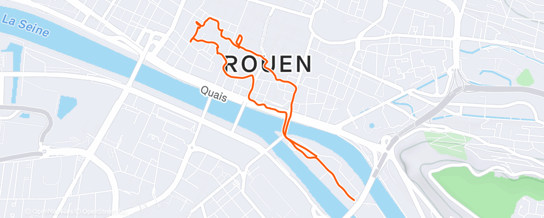 Map of the activity, Leg stretch after Day 1 🚐