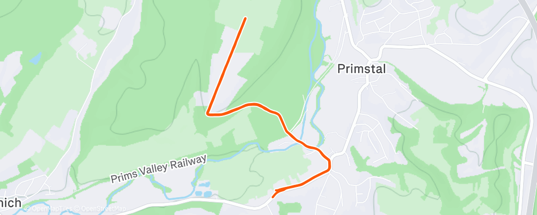 Map of the activity, Morning Walk