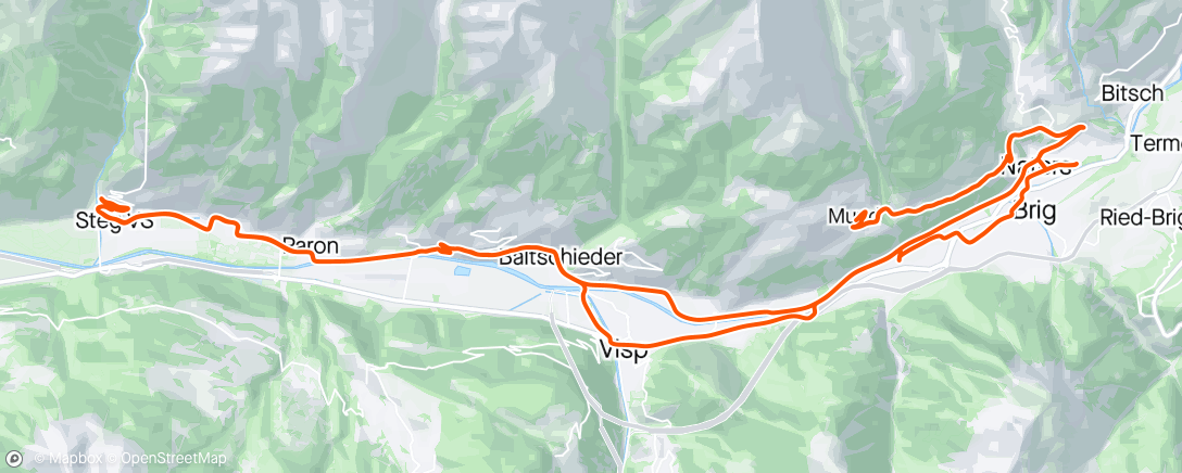 Map of the activity, Sonntagsfahrt