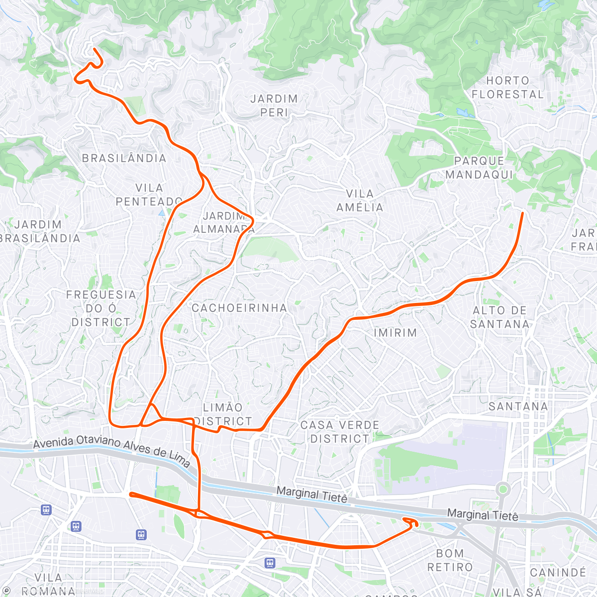Map of the activity, Morning Ride.#21/24