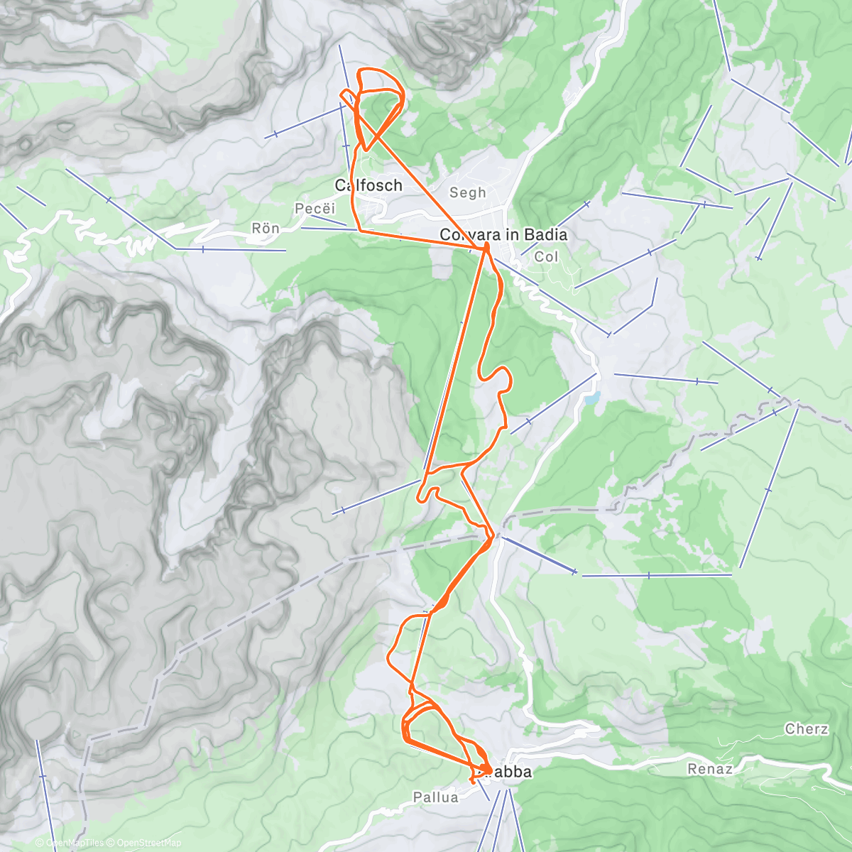 Карта физической активности (Morning Alpine Ski)