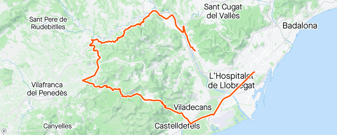 Map of the activity, Volta Catalunya- stage 3