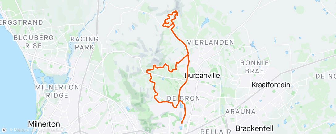 Mapa de la actividad (Mountain Bike Ride met Marty)