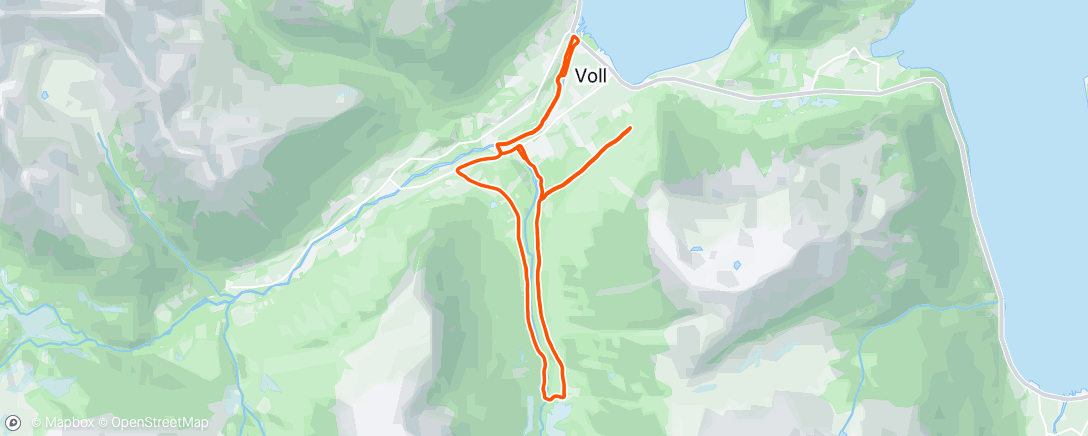 Map of the activity, Morning Trail Run