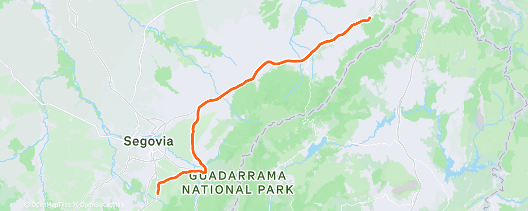 Map of the activity, Bicicleta por la mañana