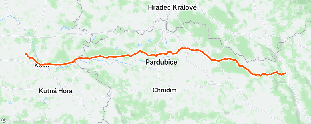 Map of the activity, Lunch Ride
