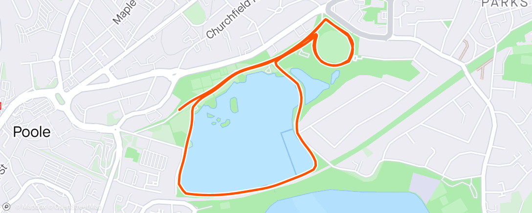 Map of the activity, 🏃🏻‍♂️ Poole ParkRun