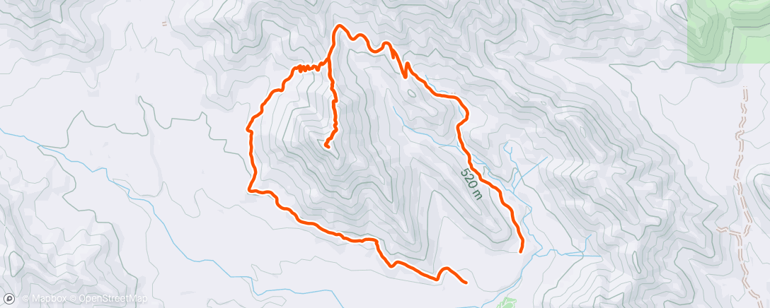 Map of the activity, Morning Trail Run