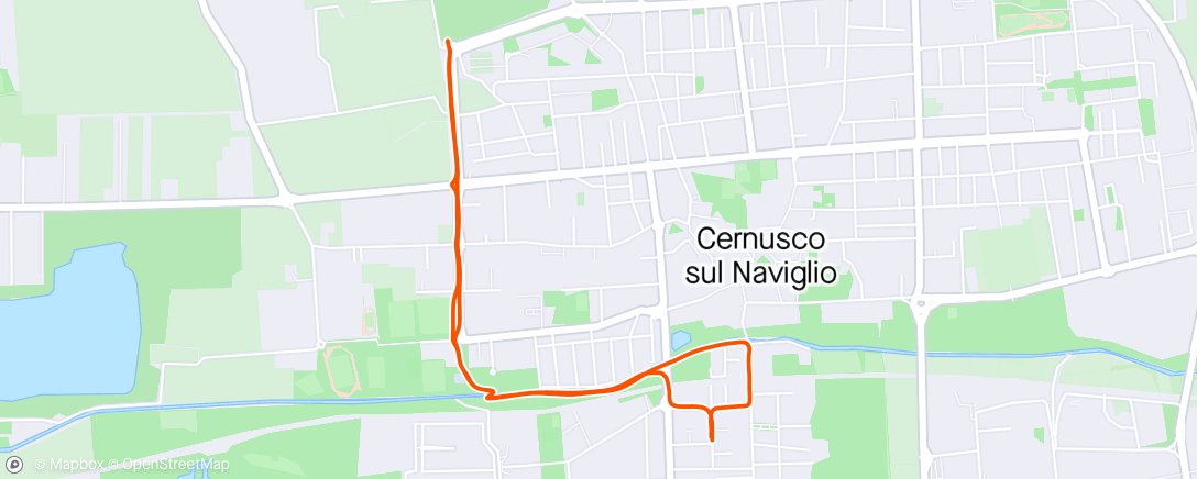 Map of the activity, Camminata serale con Rosy ❤️