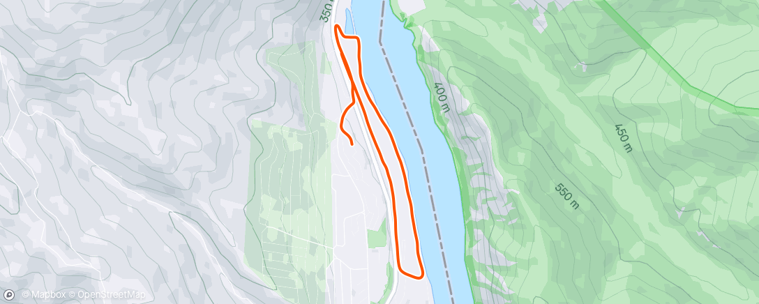 Map of the activity, Полуденный забег