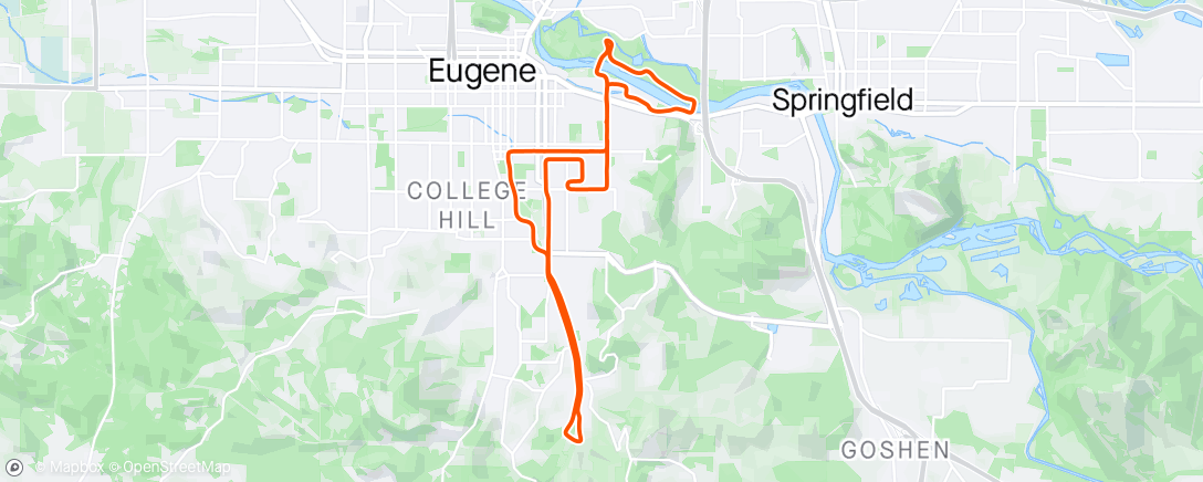 Map of the activity, Eugene Half 🐣