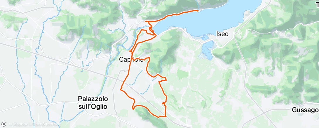 Map of the activity, Утренний велозаезд