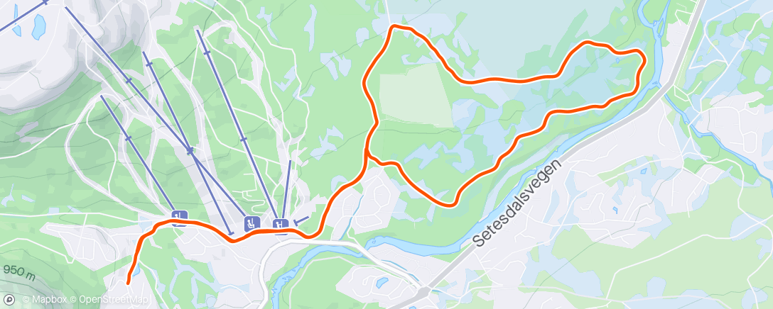 Map of the activity, Påsketur med familien🐣😎☀️