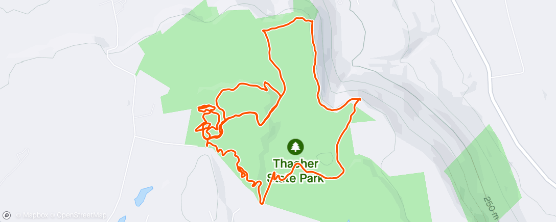 Map of the activity, Thacher labor day