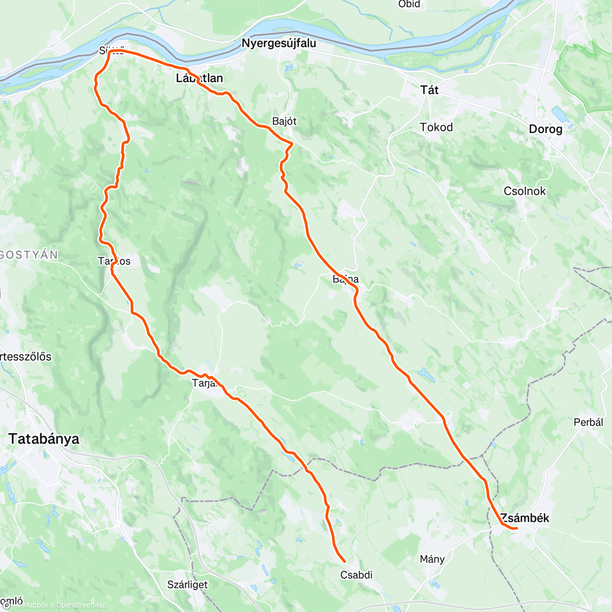 Map of the activity, Z2 küllőszakadás