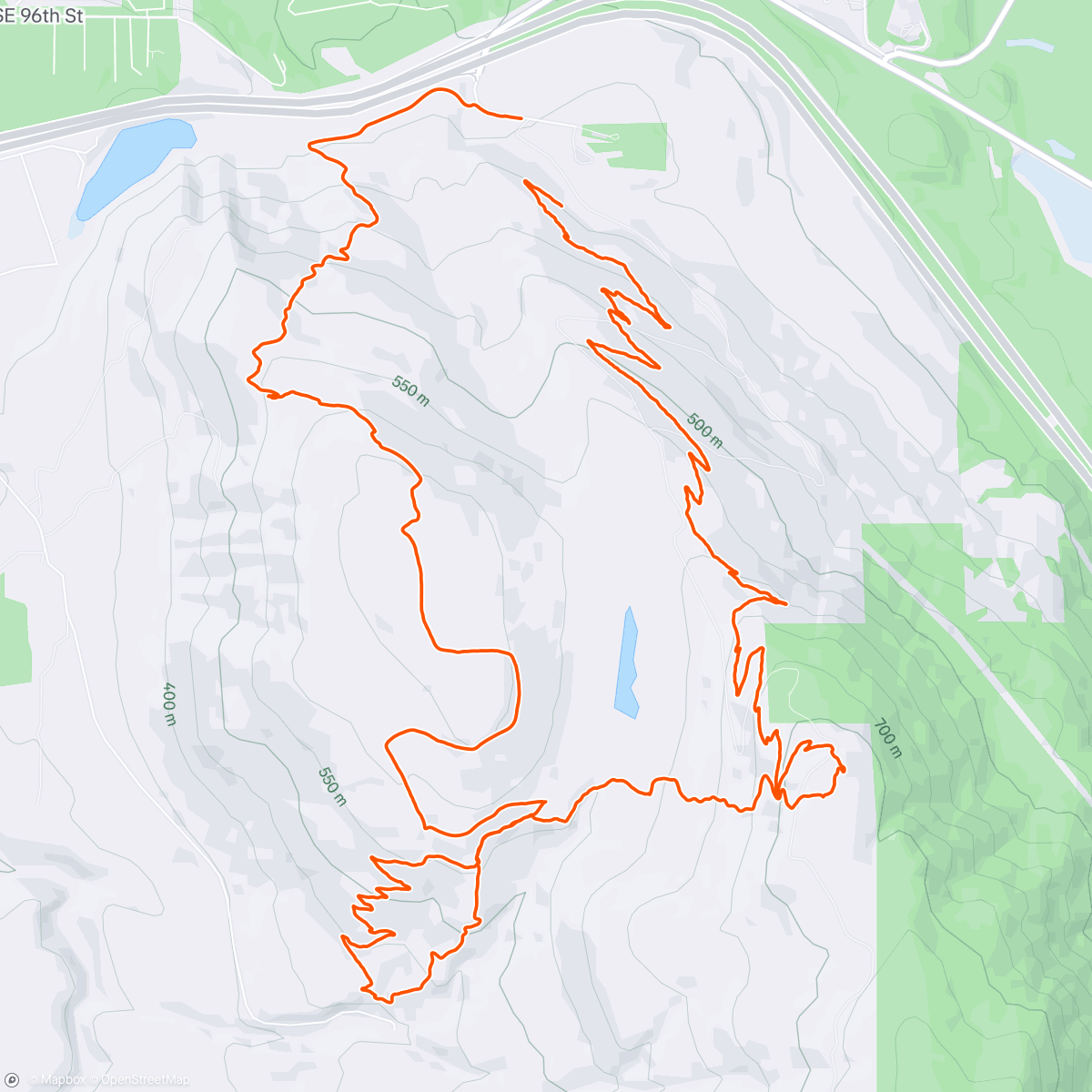 Map of the activity, Afternoon Rage