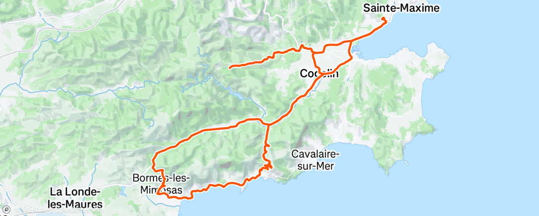 Mapa de la actividad (Sortie vélo le matin)