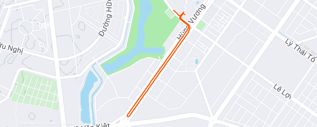 Map of the activity, Chạy ngoài trời