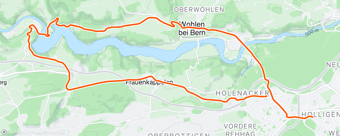 Map of the activity, Afternoon Ride
