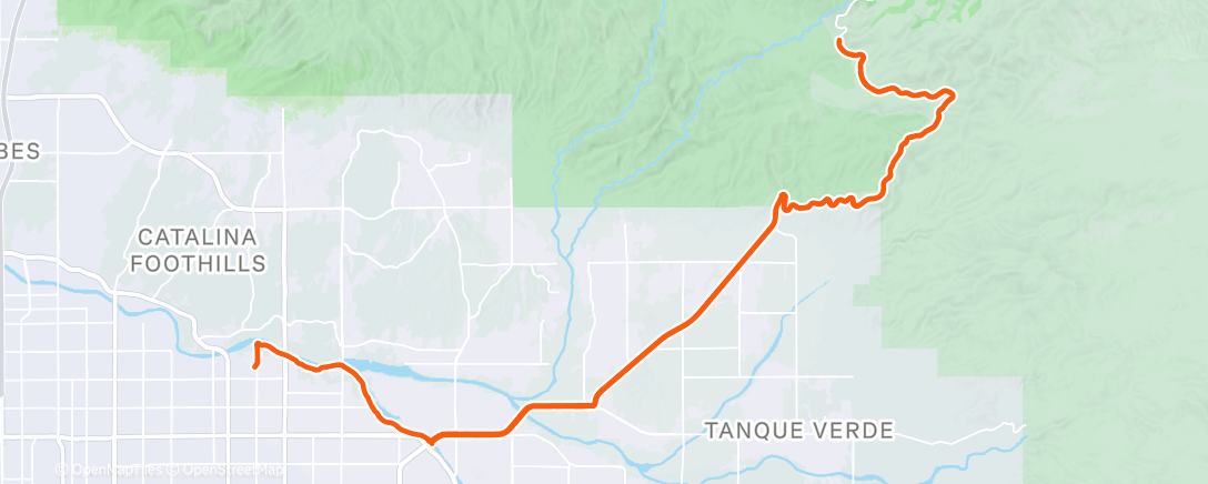 Map of the activity, Lunch Gravel Ride