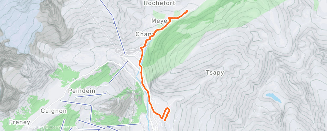 Карта физической активности (Afternoon Run)