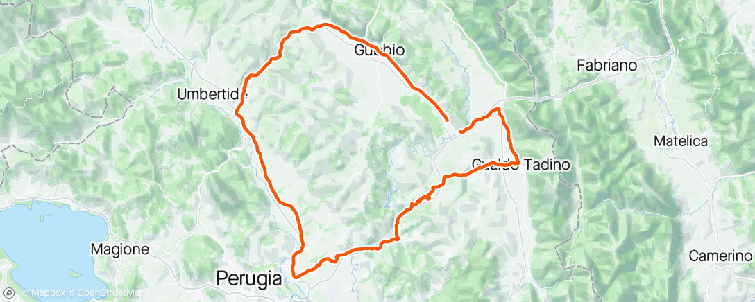 Map of the activity, Umbertide Ripa Casacastalda Gualdo Fossato