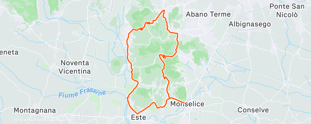 Map of the activity, Morning Ride