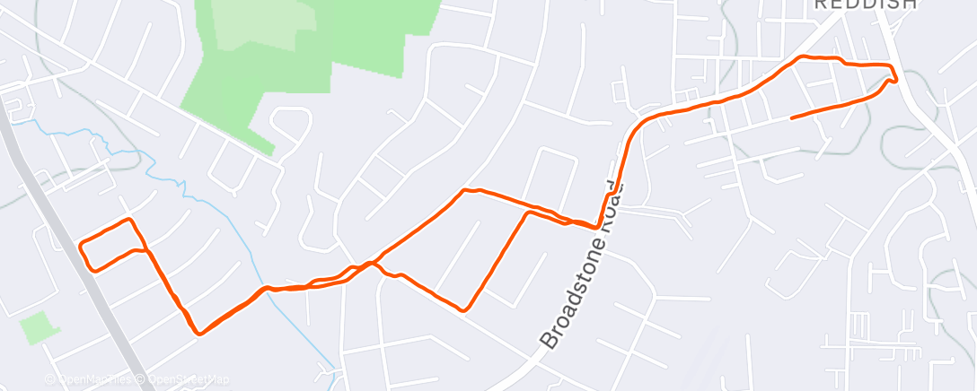 Map of the activity, Afternoon Walk