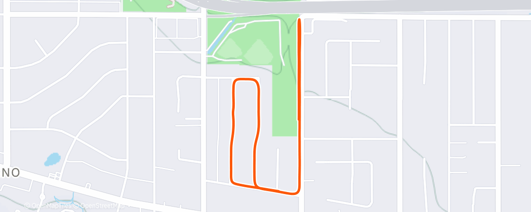 Map of the activity, Morning Walk