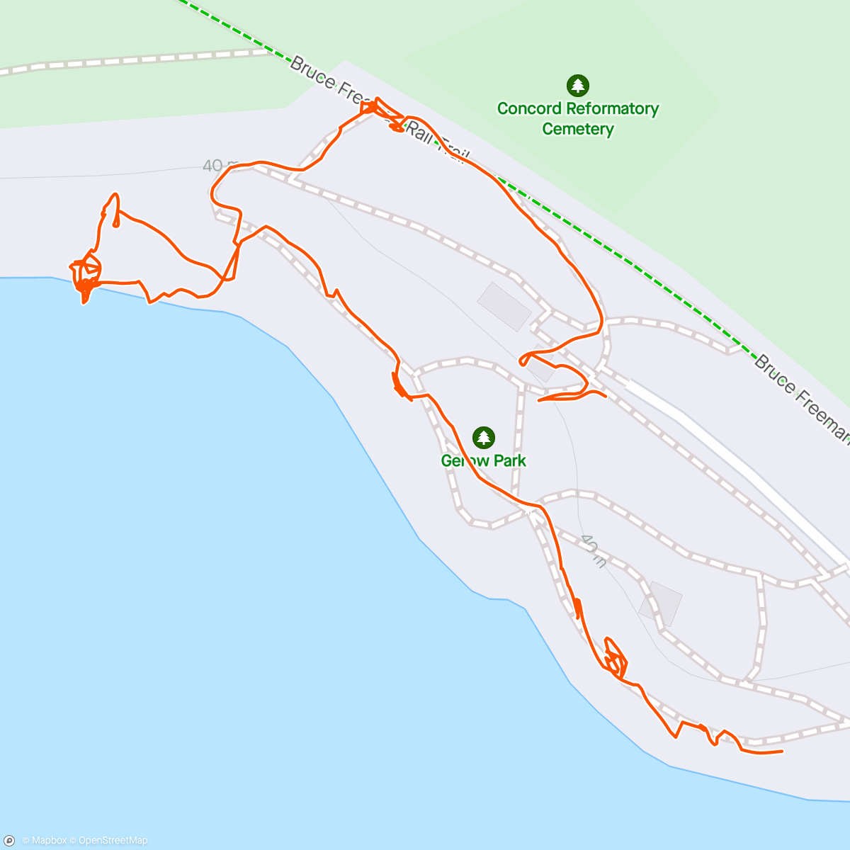 Map of the activity, Warner’s Pond w/Leo