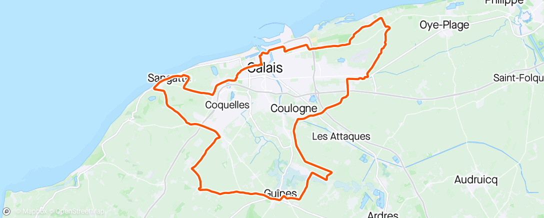 Mapa da atividade, Sortie Mairie de Coquelles