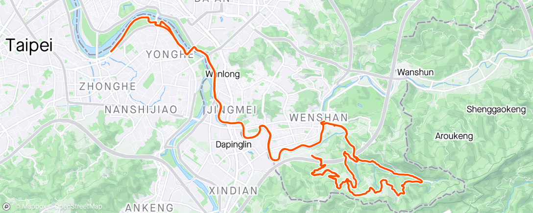 Map of the activity, 午間騎車