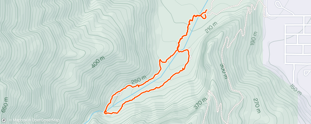 Map of the activity, Tahquitz Canyon