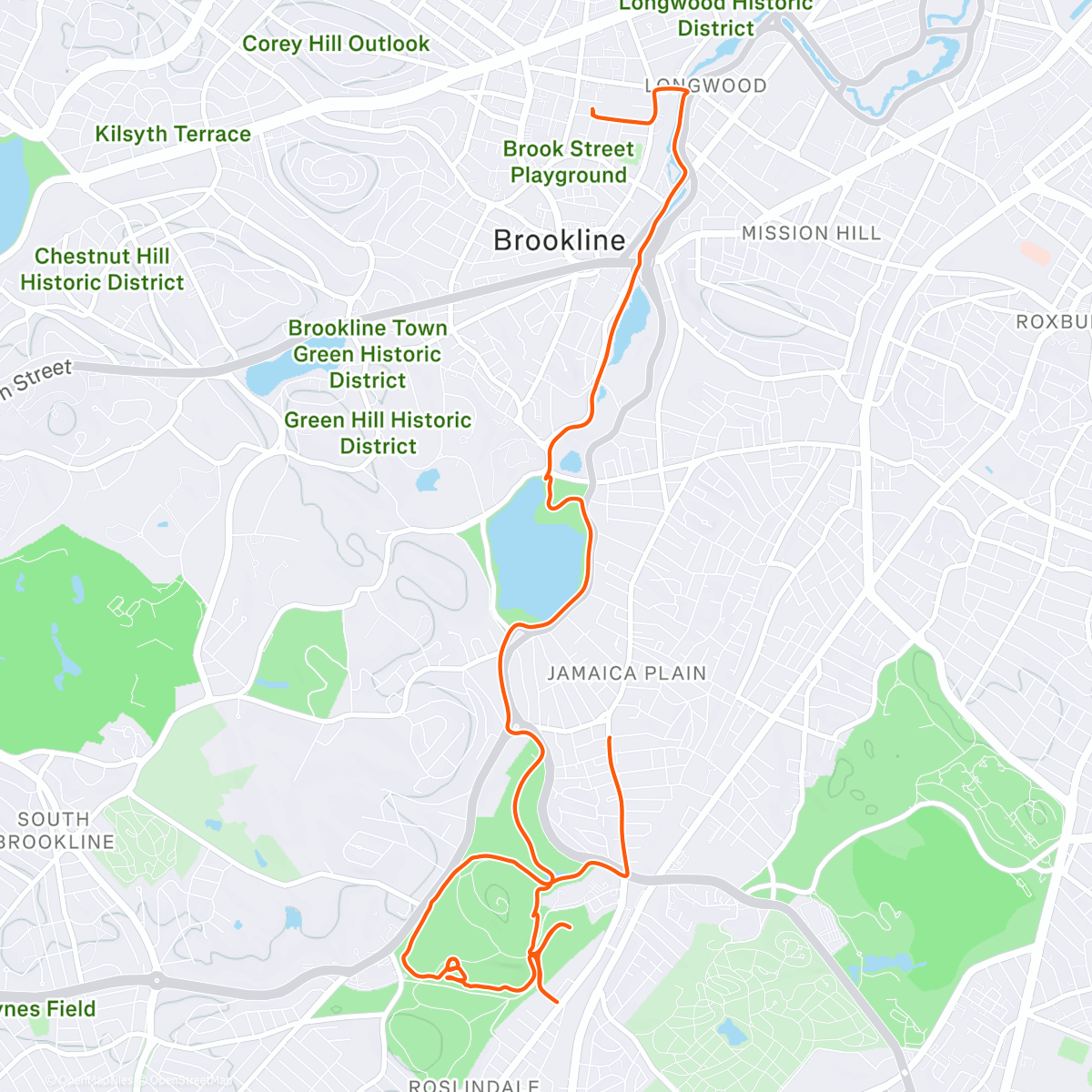 Map of the activity, Morning Ride