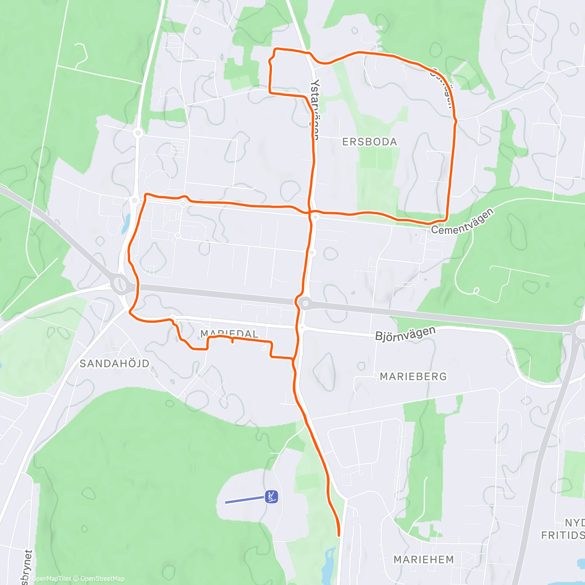 Map of the activity, God Jul 🎅🏼