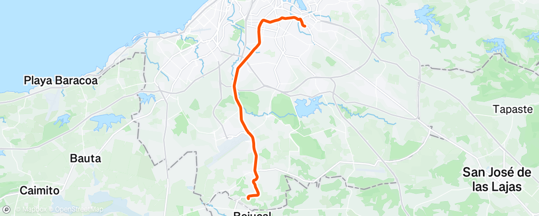 Map of the activity, 2025-12-28Ride