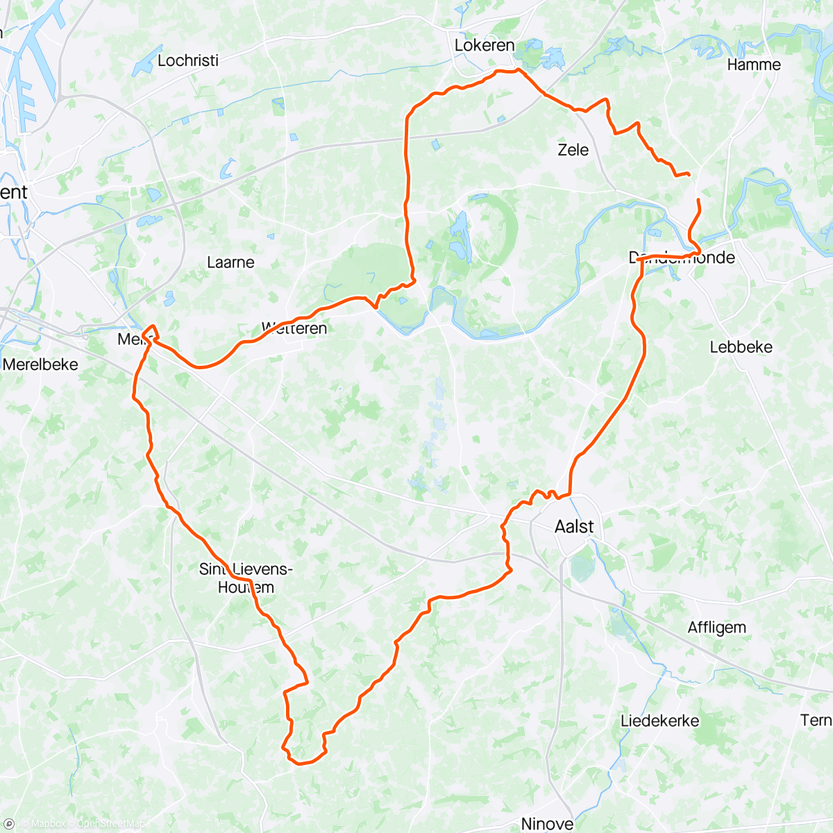 Map of the activity, Toertje met Bertje