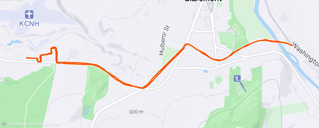 Map of the activity, Lunch Run