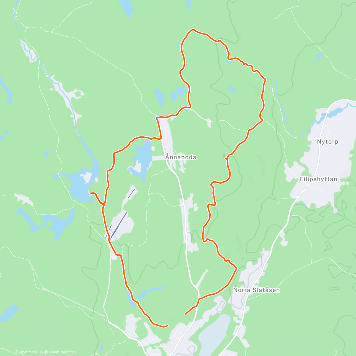 Map of the activity, Annandagshajk