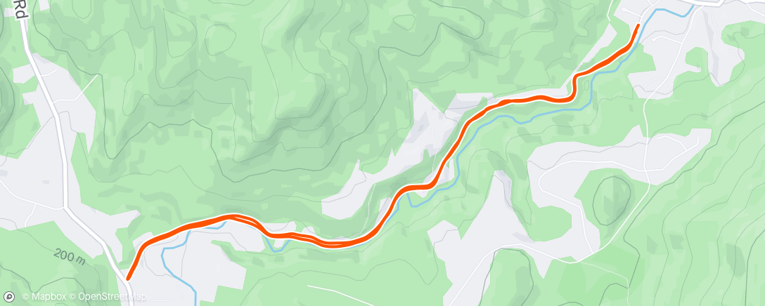 Map of the activity, Snowy Christmas run on Dugway