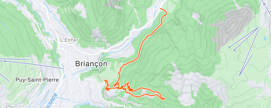 Map of the activity, ❄️☃️Snowtrail SCBA☃️❄️