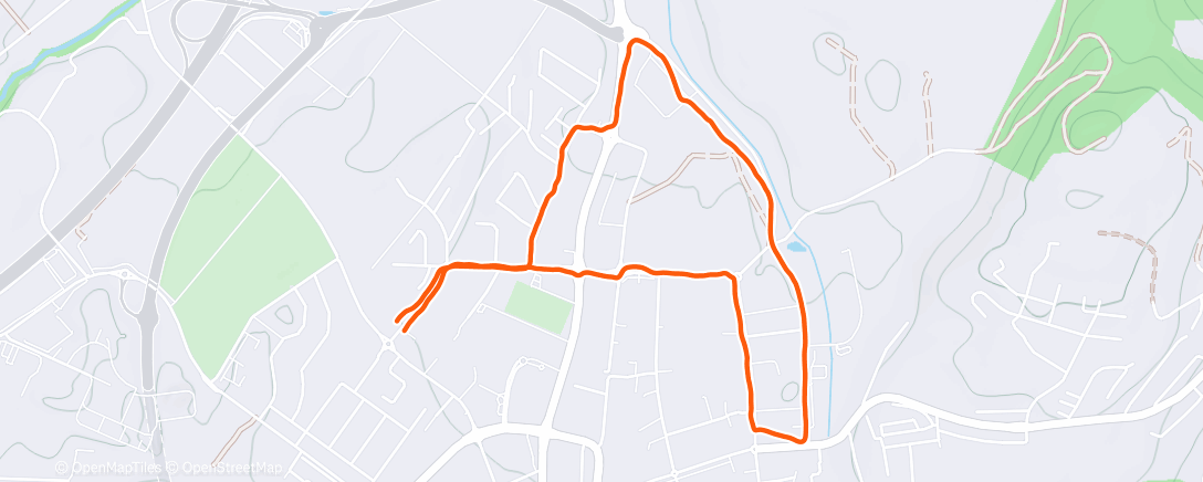 Map of the activity, Lunch Run