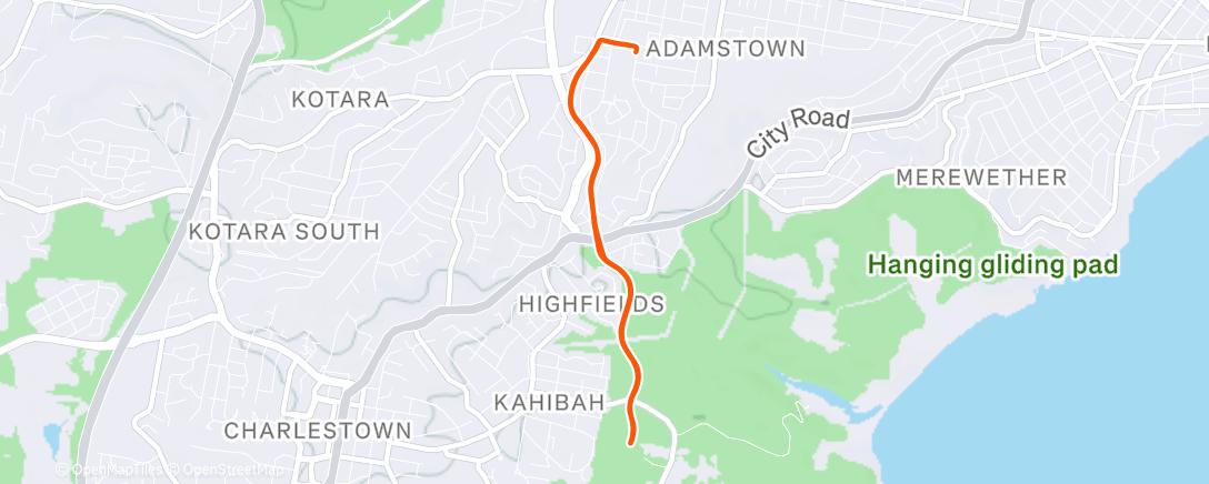 Карта физической активности (Afternoon Run)