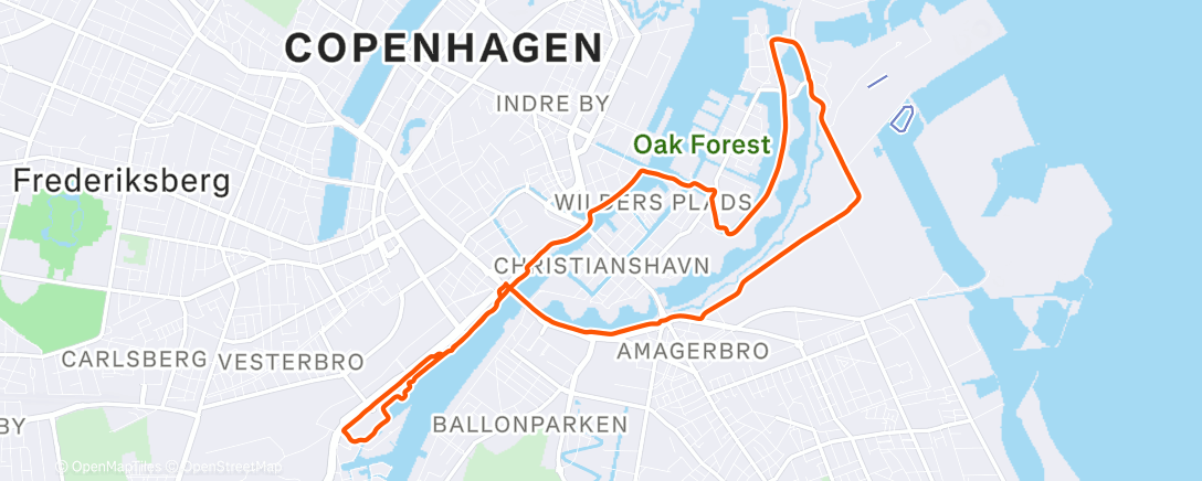 Map of the activity, Cold Copenhagen 🥶