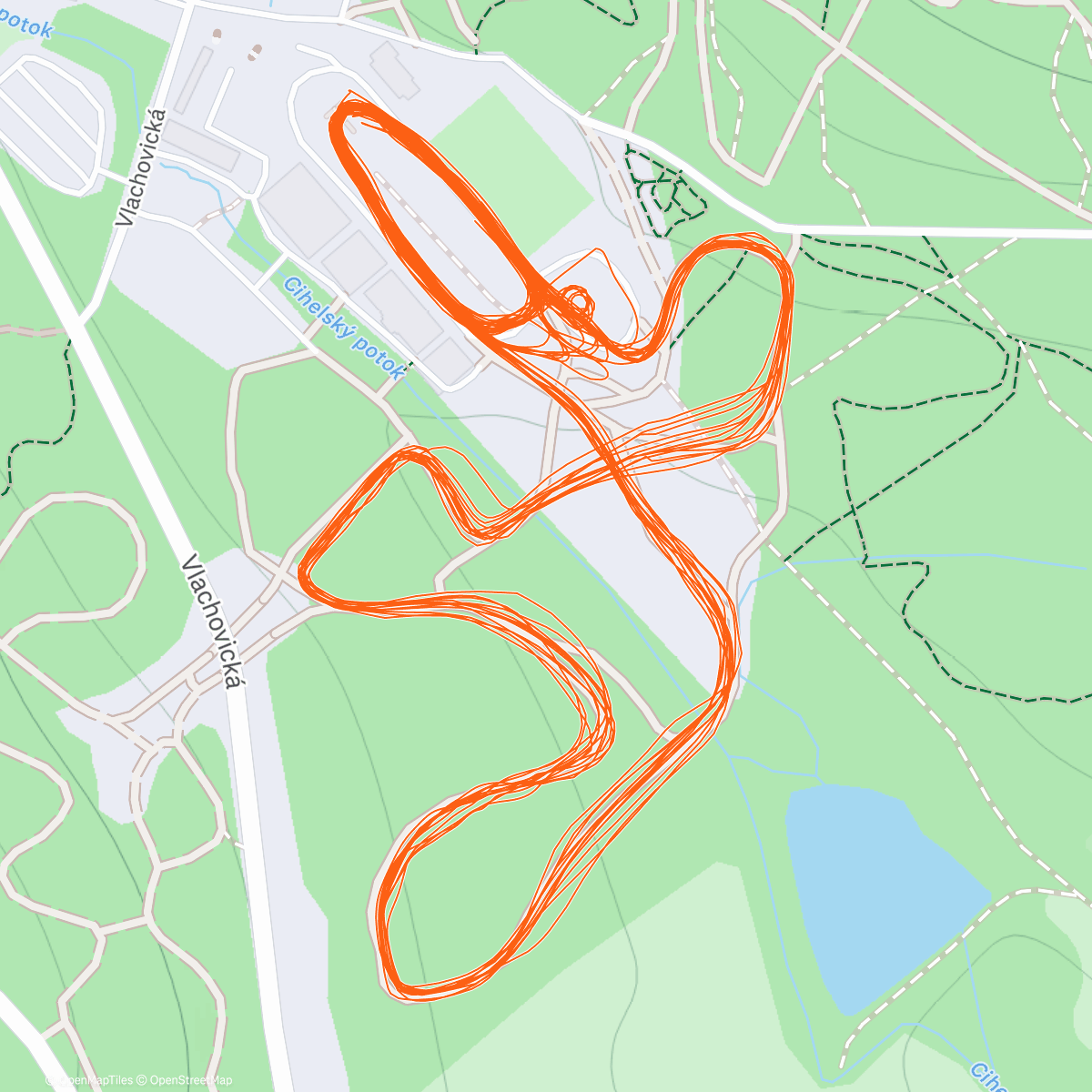 Map of the activity, Štěpánské NMnM - skate