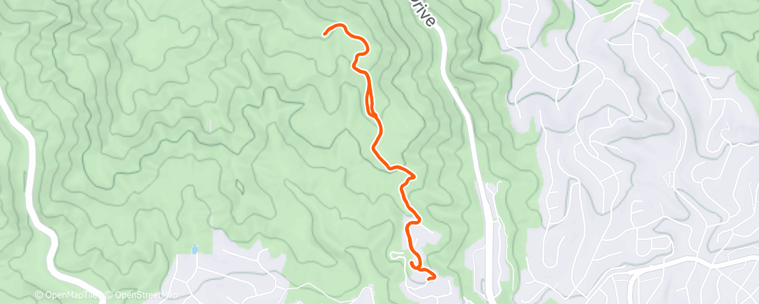 Map of the activity, Lunch Hike