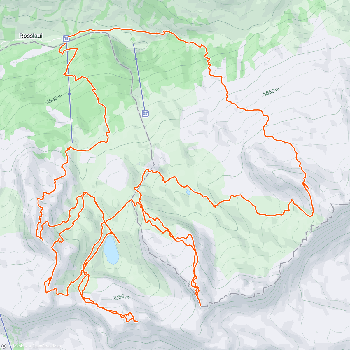 Map of the activity, Riemenstalden steep 🤩