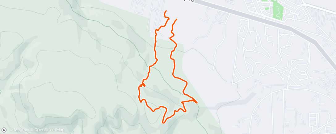 Karte der Aktivität „Vuelta en bicicleta de montaña matutina”